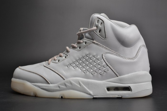 Air Jordan 5 Premium ''Pure Platinum'' white mens 881432-003